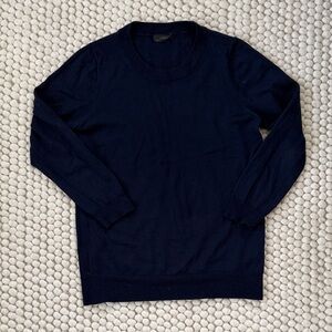 J. Crew Women's Navy Blue Crew Neck Sweater